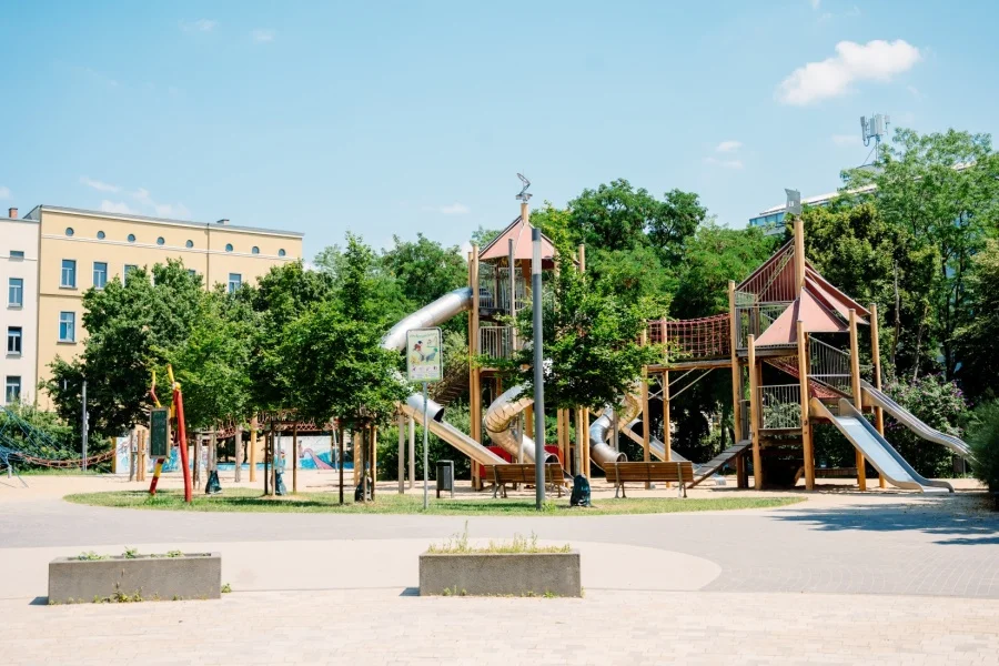Spielplatz Hegelstra&szlig;e | Foto: IMG Sachsen-Anhalt, Felix Paulin