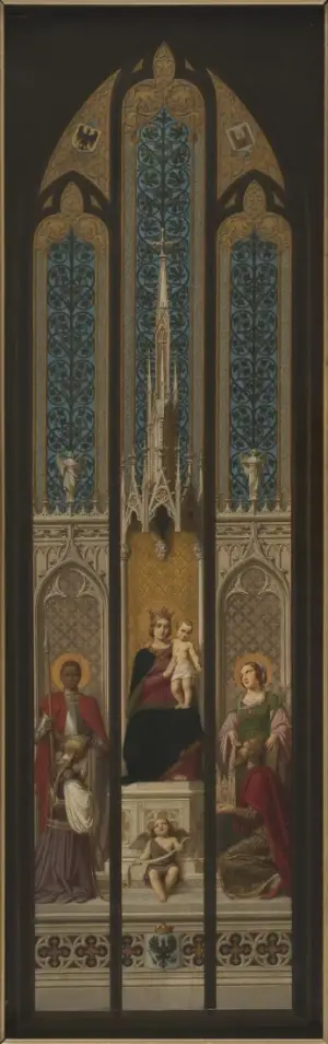 Thronende Madonna mit Mauritius © Sparkasse MagdeBurg. Charlen Christoph