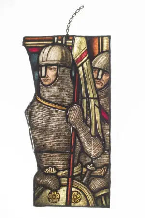 Fensterglasfragment aus dem MD Dom © Kulturhistorisches Museum Magdeburg, Charlen Christoph