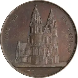 Medaille Dom zu MD © Kulturhistorisches Museum Magdeburg. Charlen Christoph